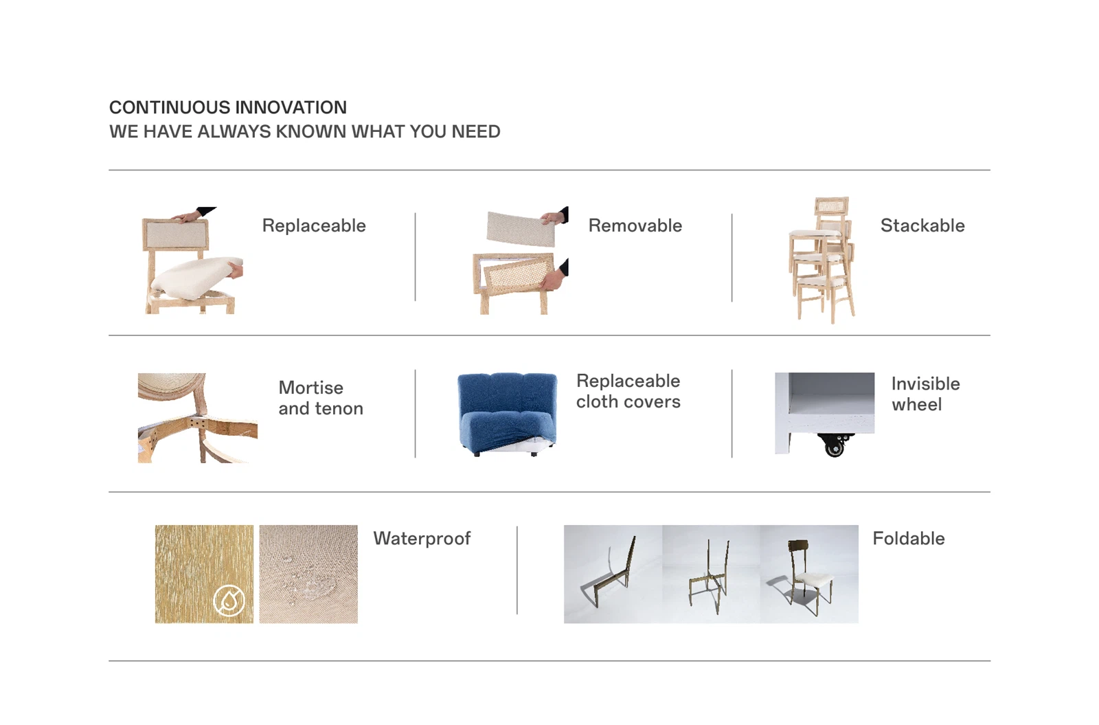 Furniture specially designed for wedding events Furniture specially designed for wedding events